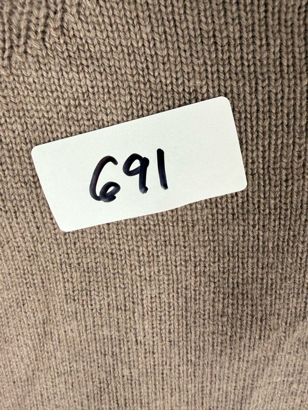 Athleta Taupe Open-Front Long Cardigan wool cashmere blend - Picture 7 of 7
